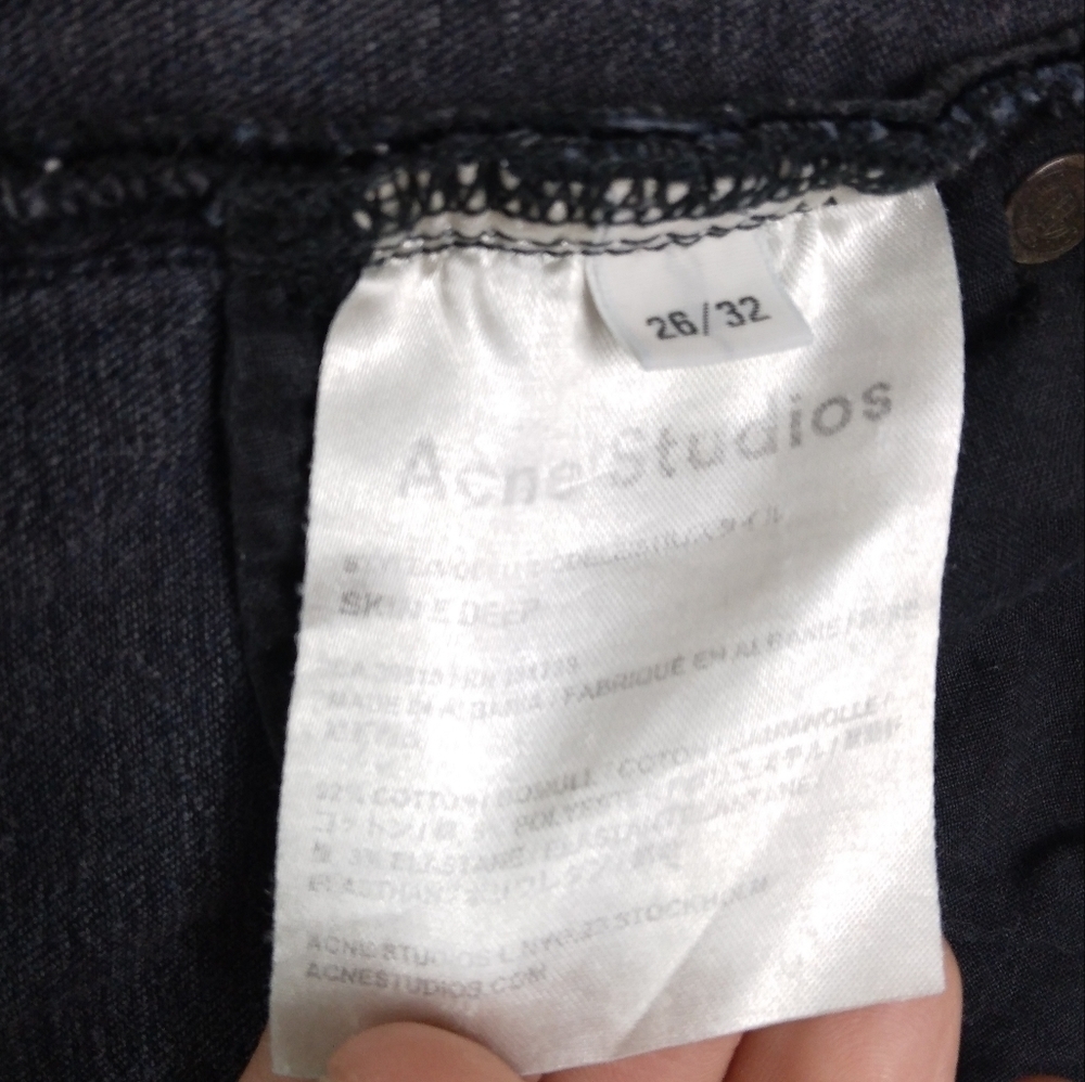 ACNE Studio cropped skinny jeans Size 26 $395 - Picture 5 of 5
